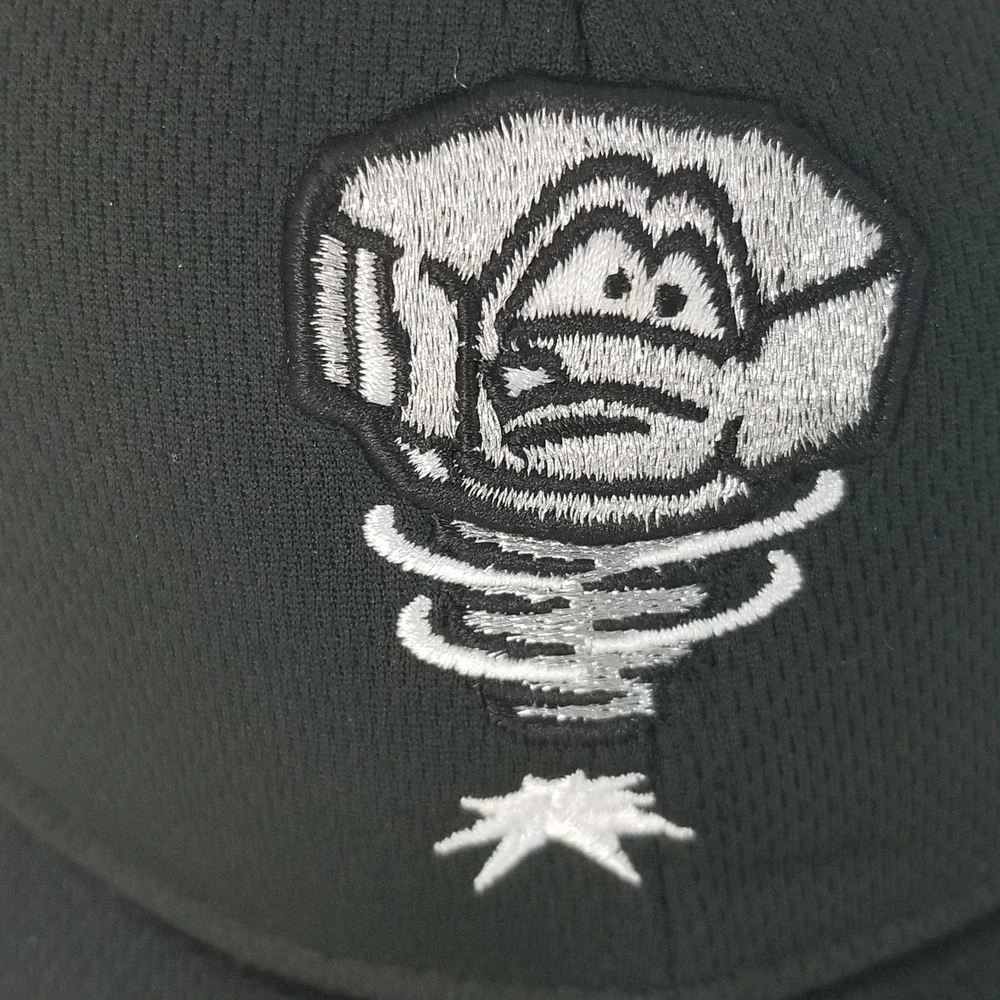 OC Sports‎ Baseball Hat Mens OSFM Black Lansing Lugnuts MiLB Embroidered Hat